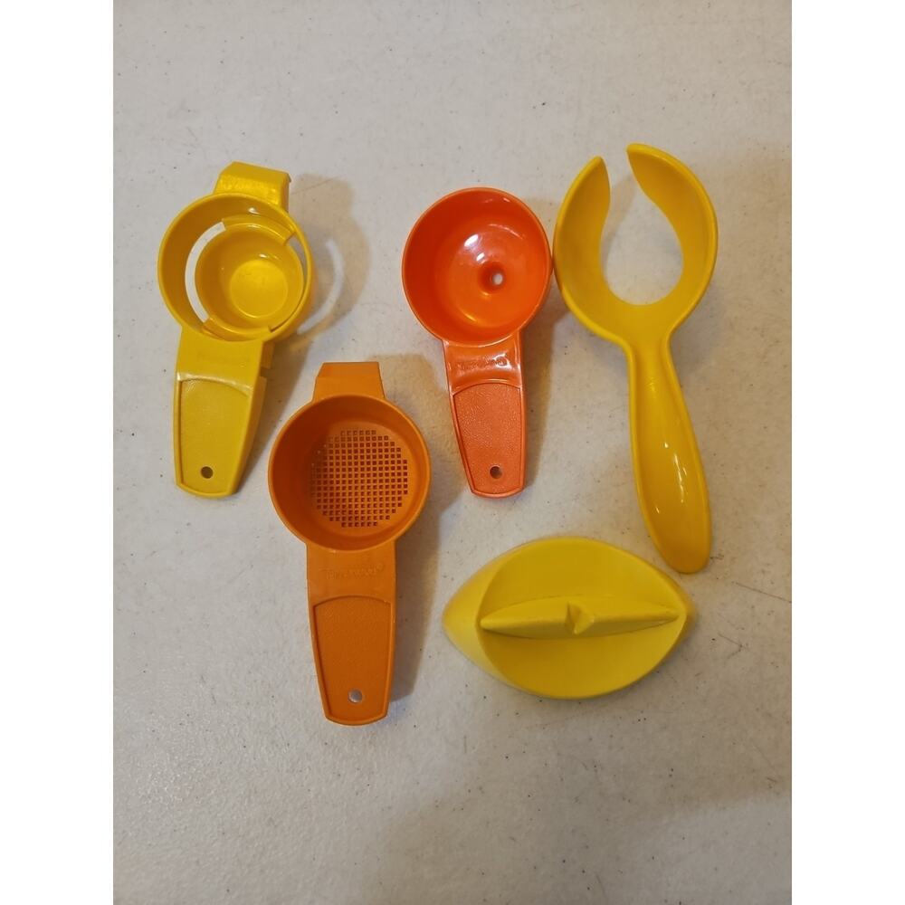 Vintage Lot Of Tupperware Small Utensils Retro Kitchen Gadgets